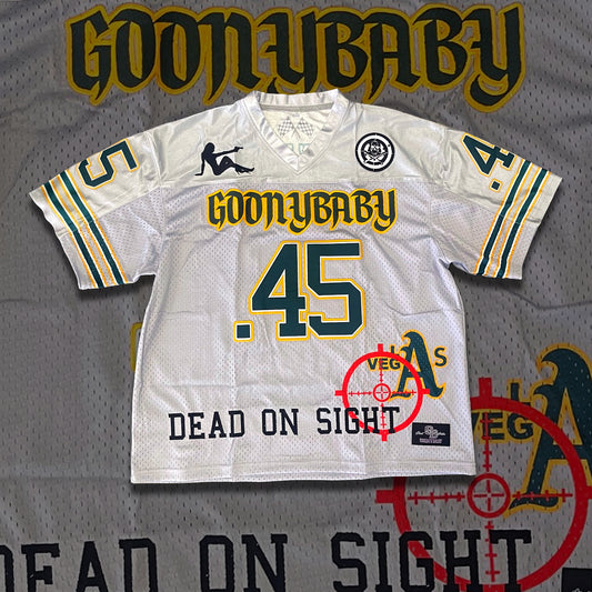 GoonyBaby X Dead On Sight Collaboration Silver Football Jersey